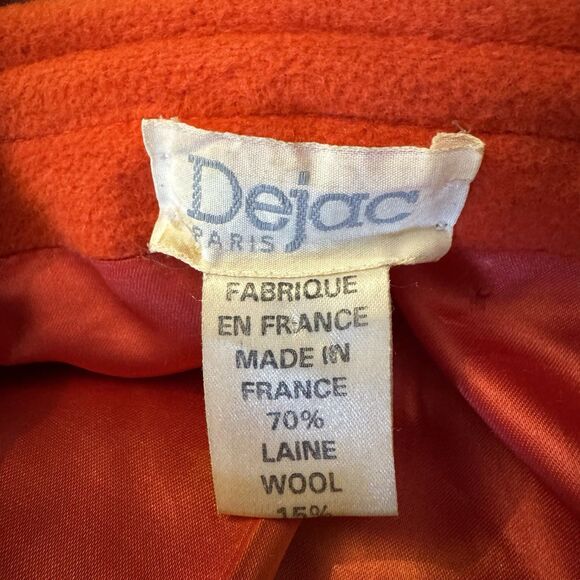Vintage Dejac Wool Cashmere Coat Size Large - Picture 4 of 16